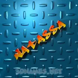 natassa in Grid Style style - 3D name wallpaper