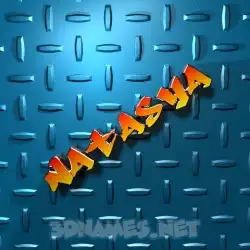 natasya in Grid Style style - 3D name wallpaper