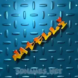 natelli in Grid Style style - 3D name wallpaper