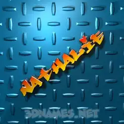nathalie in Grid Style style - 3D name wallpaper