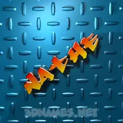 nathe in Grid Style style - 3D name wallpaper