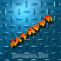 natheer in Grid Style style - 3D name wallpaper