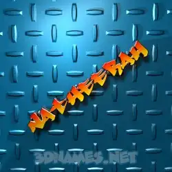 natheerah in Grid Style style - 3D name wallpaper