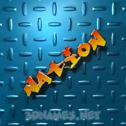 nation in Grid Style style - 3D name wallpaper