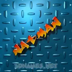 natman in Grid Style style - 3D name wallpaper