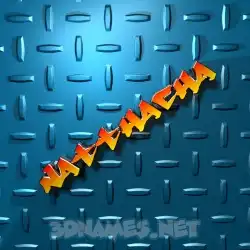 natthacha in Grid Style style - 3D name wallpaper