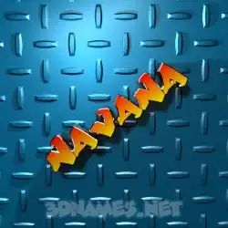 navana in Grid Style style - 3D name wallpaper