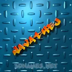 navathej in Grid Style style - 3D name wallpaper