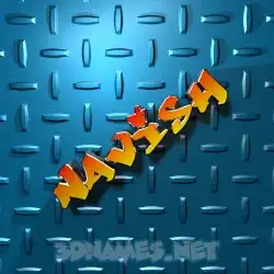 navish in Grid Style style - 3D name wallpaper