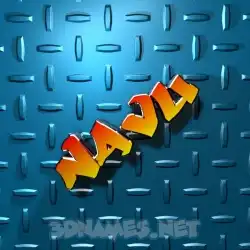 navu in Grid Style style - 3D name wallpaper