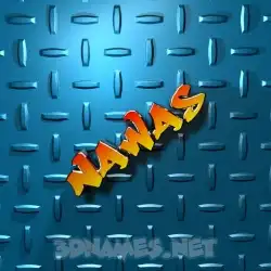 nawas in Grid Style style - 3D name wallpaper