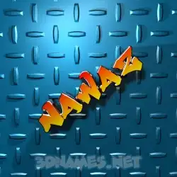 nawaz in Grid Style style - 3D name wallpaper