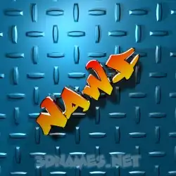 nawf in Grid Style style - 3D name wallpaper
