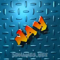 nay in Grid Style style - 3D name wallpaper