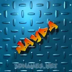 nayda in Grid Style style - 3D name wallpaper