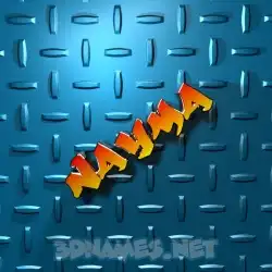nayma in Grid Style style - 3D name wallpaper