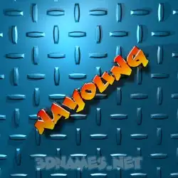 nayoung in Grid Style style - 3D name wallpaper