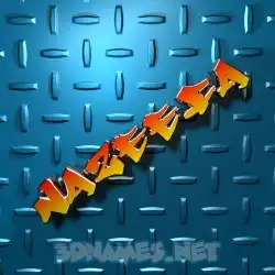 nazeefa in Grid Style style - 3D name wallpaper