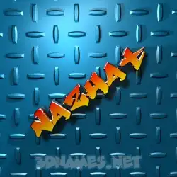 nazhat in Grid Style style - 3D name wallpaper