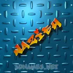 nazieh in Grid Style style - 3D name wallpaper