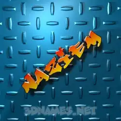 naziem in Grid Style style - 3D name wallpaper