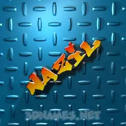 nazil in Grid Style style - 3D name wallpaper