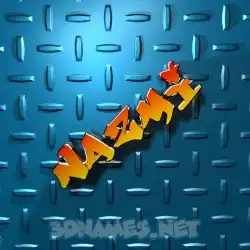 nazmi in Grid Style style - 3D name wallpaper