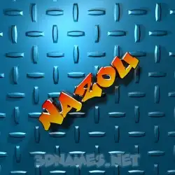 nazou in Grid Style style - 3D name wallpaper