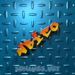 nbico in Grid Style style - 3D name wallpaper