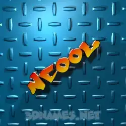 ncool in Grid Style style - 3D name wallpaper