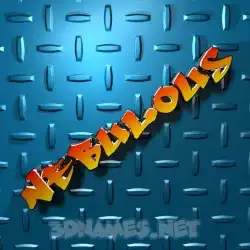 nebulous in Grid Style style - 3D name wallpaper