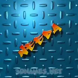 needa in Grid Style style - 3D name wallpaper