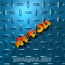 neeju in Grid Style style - 3D name wallpaper