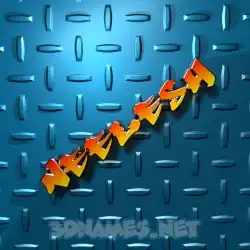 neelesh in Grid Style style - 3D name wallpaper