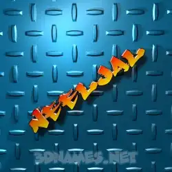 neeljal in Grid Style style - 3D name wallpaper