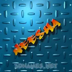 neesha in Grid Style style - 3D name wallpaper