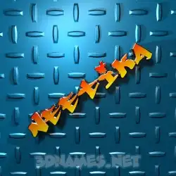 neetika in Grid Style style - 3D name wallpaper