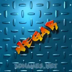 negar in Grid Style style - 3D name wallpaper