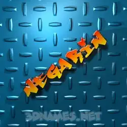 negarin in Grid Style style - 3D name wallpaper