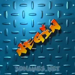 negin in Grid Style style - 3D name wallpaper