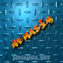 nehasim in Grid Style style - 3D name wallpaper