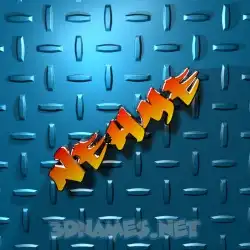 nehme in Grid Style style - 3D name wallpaper