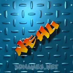 nehu in Grid Style style - 3D name wallpaper