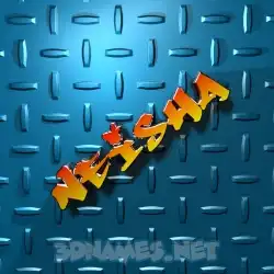 neisha in Grid Style style - 3D name wallpaper