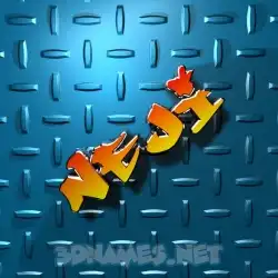 neji in Grid Style style - 3D name wallpaper