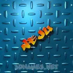 neju in Grid Style style - 3D name wallpaper