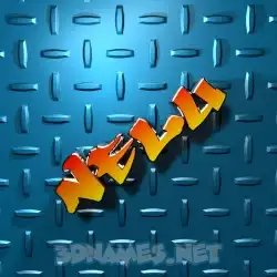 nelu in Grid Style style - 3D name wallpaper