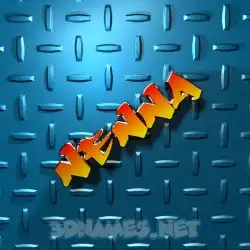 nenna in Grid Style style - 3D name wallpaper