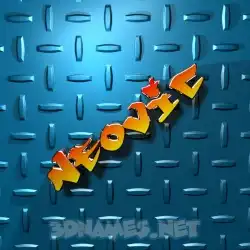 neovic in Grid Style style - 3D name wallpaper
