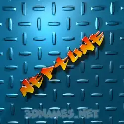 neptune in Grid Style style - 3D name wallpaper